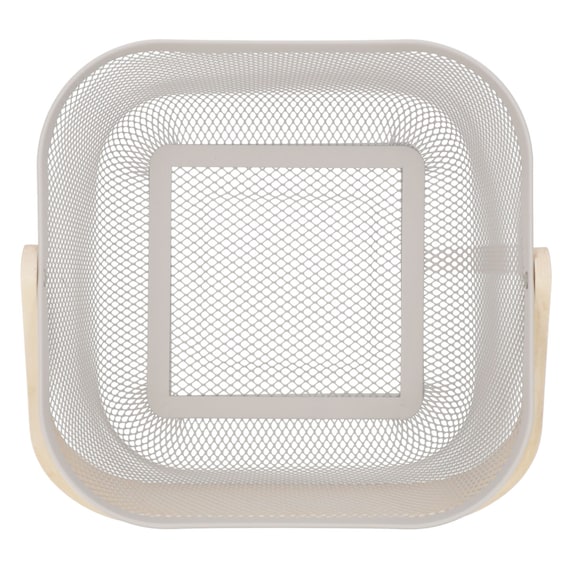 ハンドルバスケット(正方形 モカ) 6枚目画像