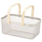 ハンドルバスケット(長方形 モカ) 1枚目画像