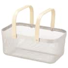 ハンドルバスケット(長方形 モカ) 1枚目画像