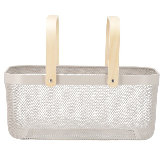 ハンドルバスケット(長方形 モカ) 6枚目画像