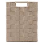 編み込みバスケットTI02 (縦ハーフ ベージュ) 4枚目画像