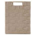 編み込みバスケットTI02 (縦ハーフ ベージュ) 4枚目画像