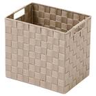 編み込みバスケットTI02 (縦ハーフ ベージュ) 6枚目画像