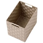 編み込みバスケットTI02 (縦ハーフ ベージュ) 7枚目画像