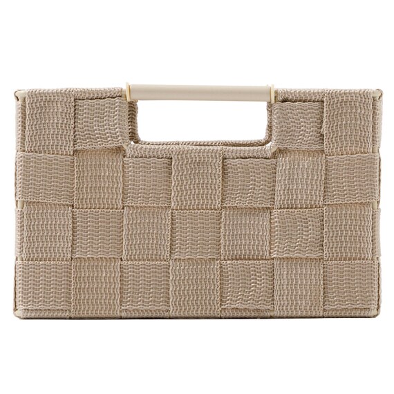 編み込みバスケットTI02 (クォーター ベージュ) 4枚目画像