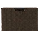 編み込みバスケットTI02 (レギュラー ダークブラウン) 4枚目画像