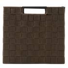 編み込みバスケットTI02 (レギュラー ダークブラウン) 5枚目画像