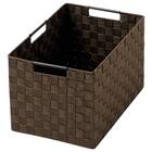 編み込みバスケットTI02 (レギュラー ダークブラウン) 6枚目画像