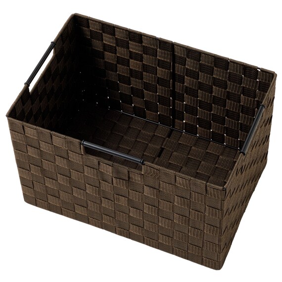 編み込みバスケットTI02 (レギュラー ダークブラウン) 7枚目画像