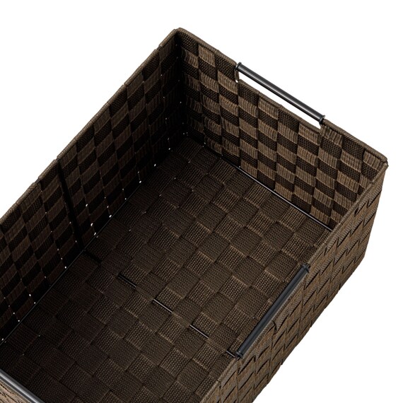 編み込みバスケットTI02 (レギュラー ダークブラウン) 8枚目画像