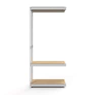 【METAL&WOOD】連結用ラック (ハンガーラック3段)