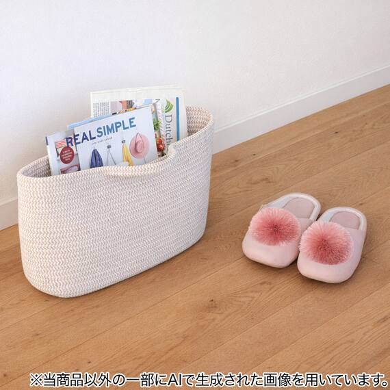 持ち手付きロープバスケット2(HN508) 4枚目画像