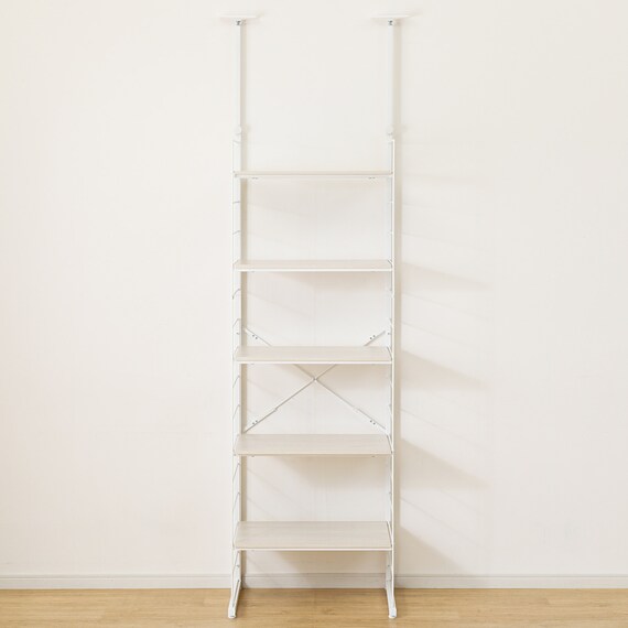 突っ張り壁面収納 Nポルダディープ2 (幅60cm NP01 ホワイトウォッシュ) 9枚目画像