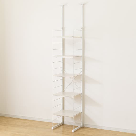 突っ張り壁面収納 Nポルダディープ2 (幅40cm NP01 ホワイトウォッシュ) 8枚目画像