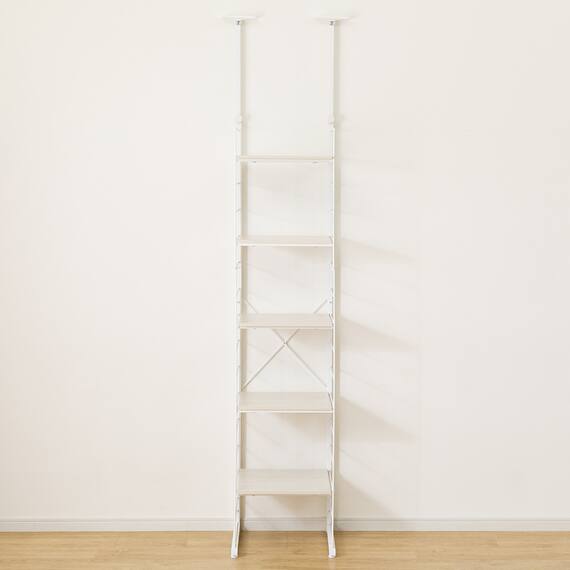 突っ張り壁面収納 Nポルダディープ2 (幅40cm NP01 ホワイトウォッシュ) 9枚目画像