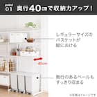 【Nポルダディープ2用】棚板付き追加サイドパーツ(幅40cm用 ホワイトウォッシュ) 6枚目画像