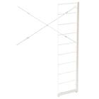 【ワイヤーシェルフ NP用】 ミドルタイプ棚板なし追加サイドパーツ(幅40・60・80cm用 ホワイト) 1枚目画像