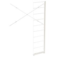 【ワイヤーシェルフ NP専用】ミドルタイプ棚板なし追加サイドパーツ(幅40・60・80cm用)