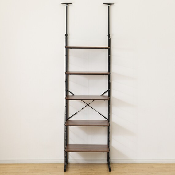 突っ張り壁面収納 Nポルダディープ2 (幅60cm NP01 ミドルブラウン) 9枚目画像