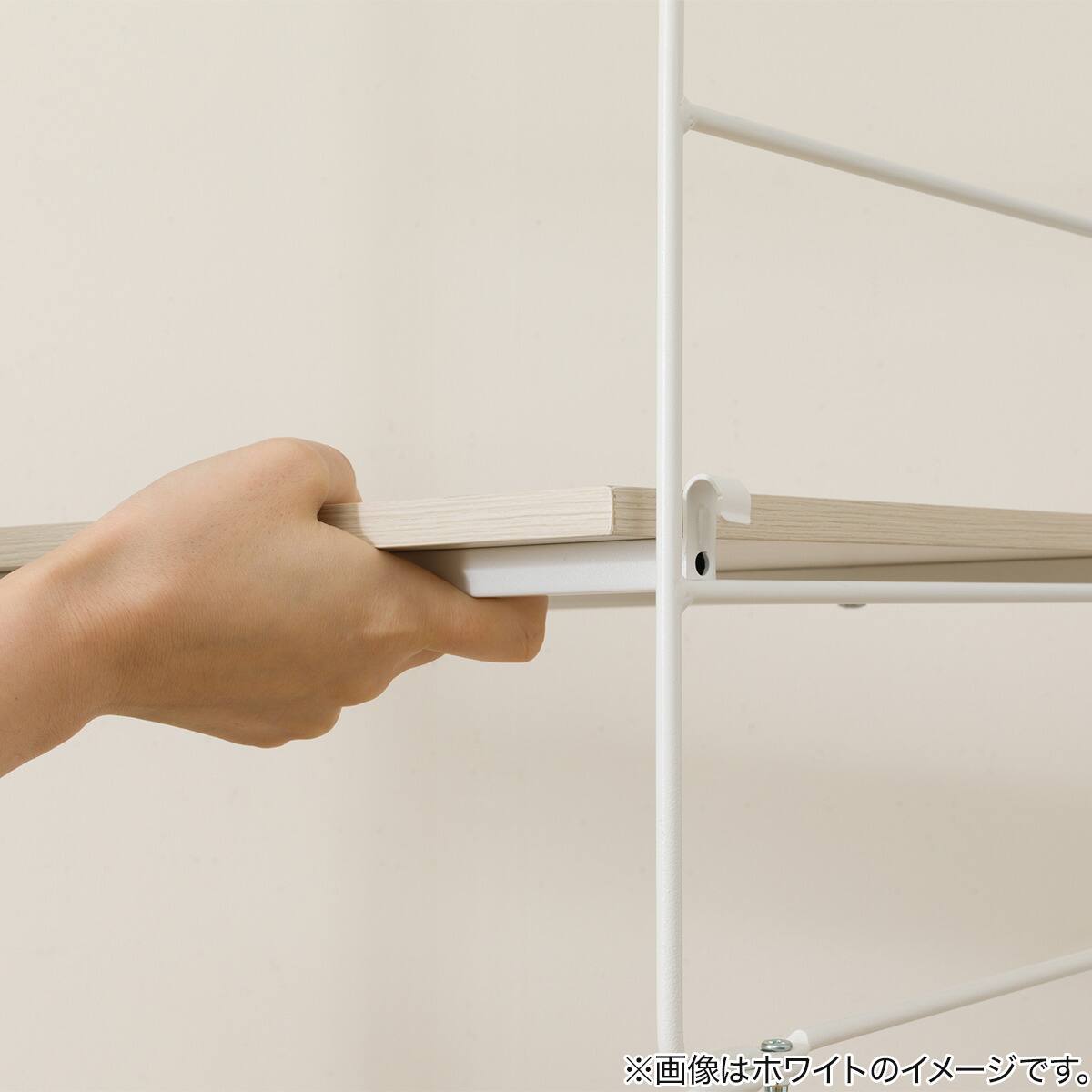突っ張り壁面収納 Nポルダディープ2 (幅60cm NP01 ミドルブラウン