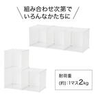 組み合わせ自在なマルチ収納ボックス(NM01 3マス ホワイト) 5枚目画像
