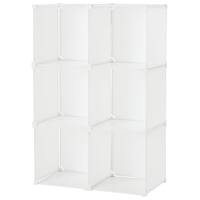 組み合わせ自在なマルチ収納ボックス(NM01 6マス ホワイト)