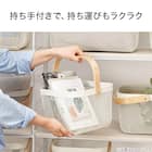 スチールメッシュバスケット EM(スクエア ホワイト) 4枚目画像