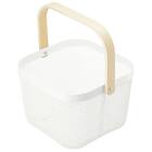 スチールメッシュバスケット EM(スクエア ホワイト) 6枚目画像