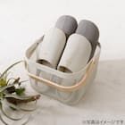 スチールメッシュバスケット EM(スクエア ホワイト) 7枚目画像