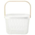 スチールメッシュバスケット EM(スクエア ホワイト) 12枚目画像