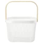 スチールメッシュバスケット EM(スクエア ホワイト) 12枚目画像