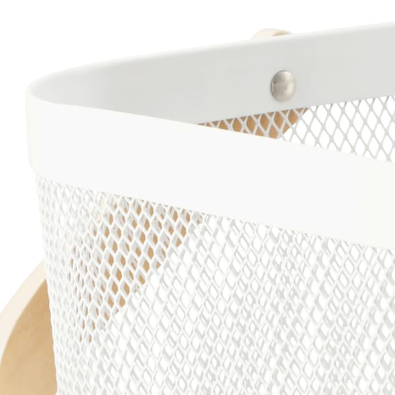 スチールメッシュバスケット EM(スクエア ホワイト) 14枚目画像