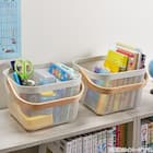 スチールメッシュバスケット EM(スクエア ホワイト) 17枚目画像