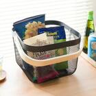 スチールメッシュバスケット EM(スクエア ブラック) 1枚目画像