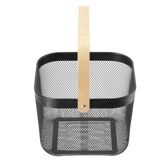 スチールメッシュバスケット EM(スクエア ブラック) 11枚目画像