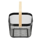 スチールメッシュバスケット EM(スクエア ブラック) 11枚目画像