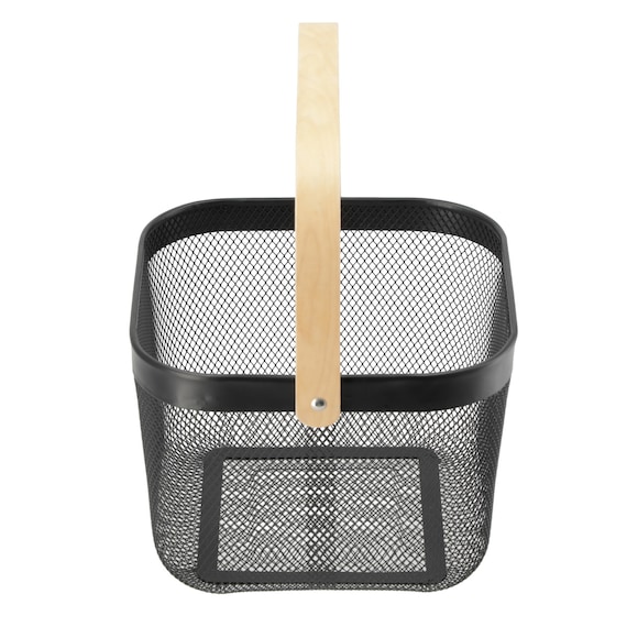 スチールメッシュバスケット EM(スクエア ブラック) 11枚目画像