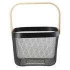 スチールメッシュバスケット EM(スクエア ブラック) 12枚目画像