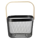 スチールメッシュバスケット EM(スクエア ブラック) 12枚目画像