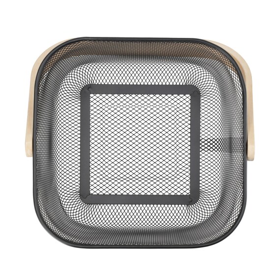 スチールメッシュバスケット EM(スクエア ブラック) 13枚目画像