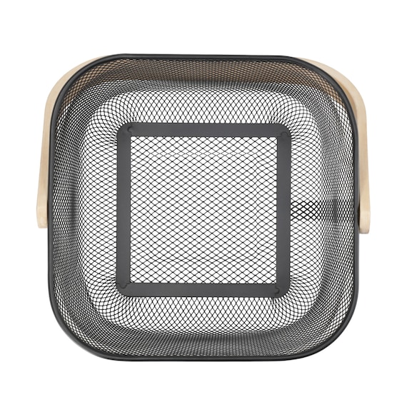 スチールメッシュバスケット EM(スクエア ブラック) 13枚目画像