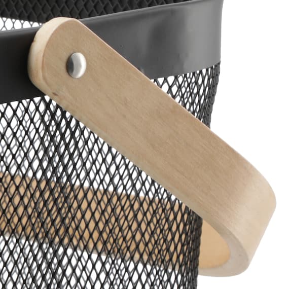 スチールメッシュバスケット EM(スクエア ブラック) 15枚目画像