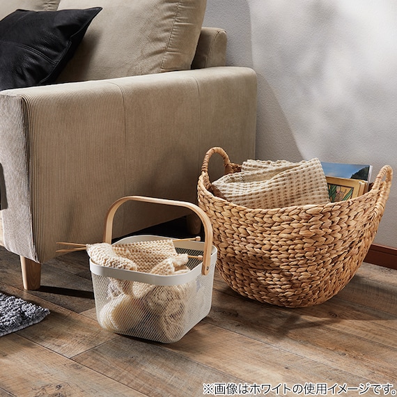 スチールメッシュバスケット EM(スクエア ブラック) 16枚目画像