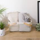 スチールメッシュバスケット EM(長方形 ホワイト) 2枚目画像