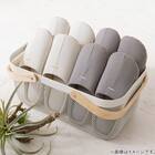 スチールメッシュバスケット EM(長方形 ホワイト) 6枚目画像