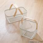 スチールメッシュバスケット EM(長方形 ホワイト) 8枚目画像