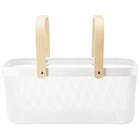 スチールメッシュバスケット EM(長方形 ホワイト) 11枚目画像