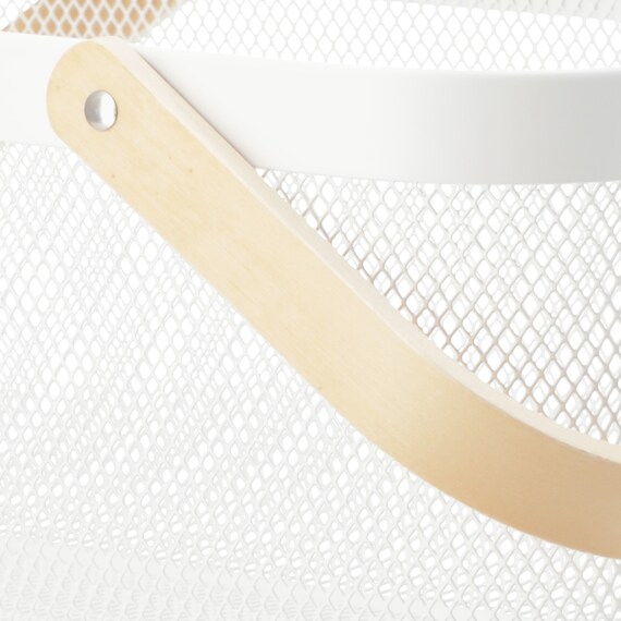 スチールメッシュバスケット EM(長方形 ホワイト) 14枚目画像