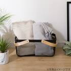 スチールメッシュバスケット EM(長方形 ブラック) 2枚目画像