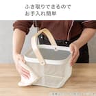 スチールメッシュバスケット EM(長方形 ブラック) 5枚目画像